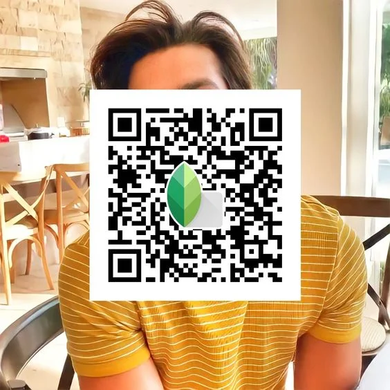 snapseed qr codes face white